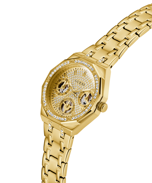 GUESS Ladies Gold Tone Multi-function Watch - GW0988L2 GUESS GUESS Ladies Gold Tone Multi-function Watch - GW0988L2 GUESS