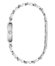 Silver bracelet on a white background