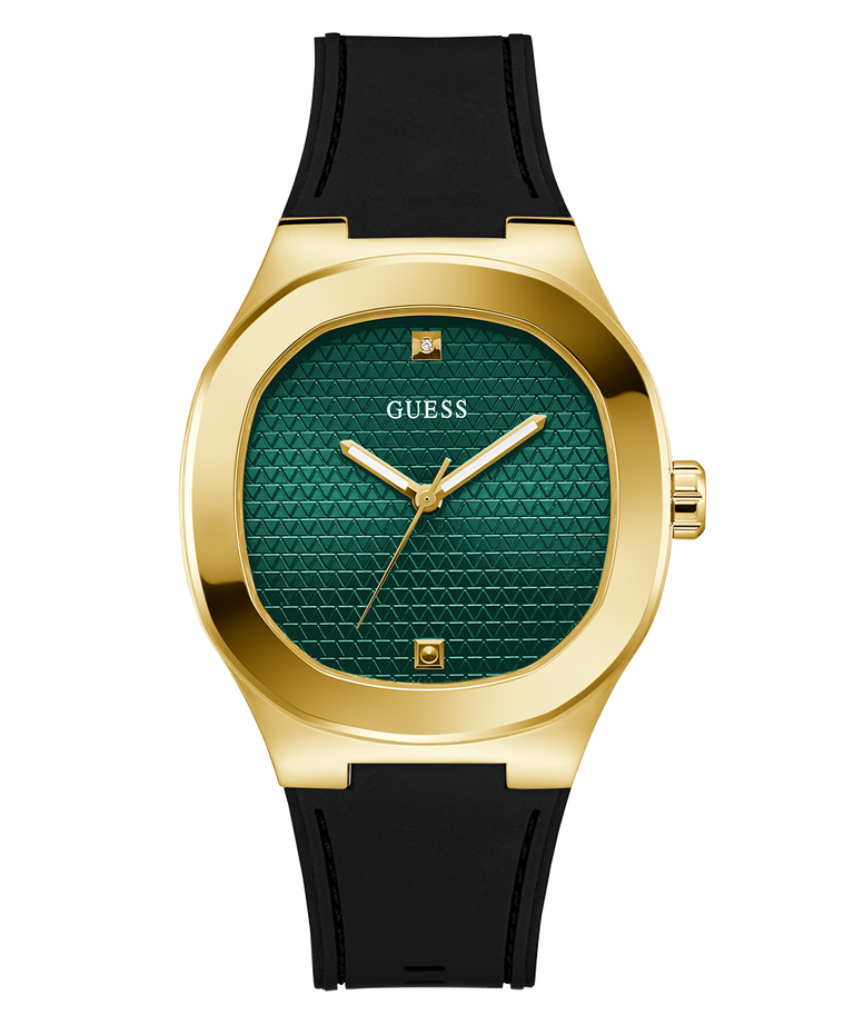 GUESS Headline GW1005G2 Mens Black Gold Tone Analog Watch GUESS GUESS Headline GW1005G2 Mens Black Gold Tone Analog Watch GUESS