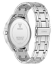 GUESS Mens SILVER TONE Analog Watch with metal band on a white background