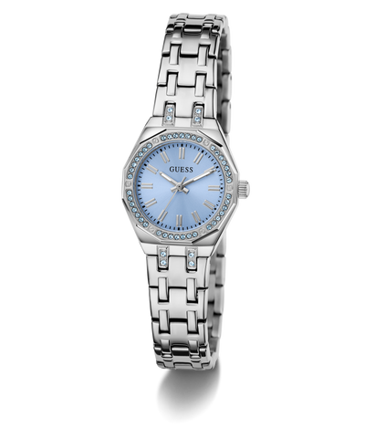 GUESS Ladies Silver Tone Analog Watch angle