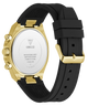 GUESS Mens Equity Black Gold Tone Multi-function Watch caseback
