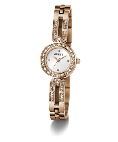 GUESS Ladies Rose Gold Tone Analog Watch