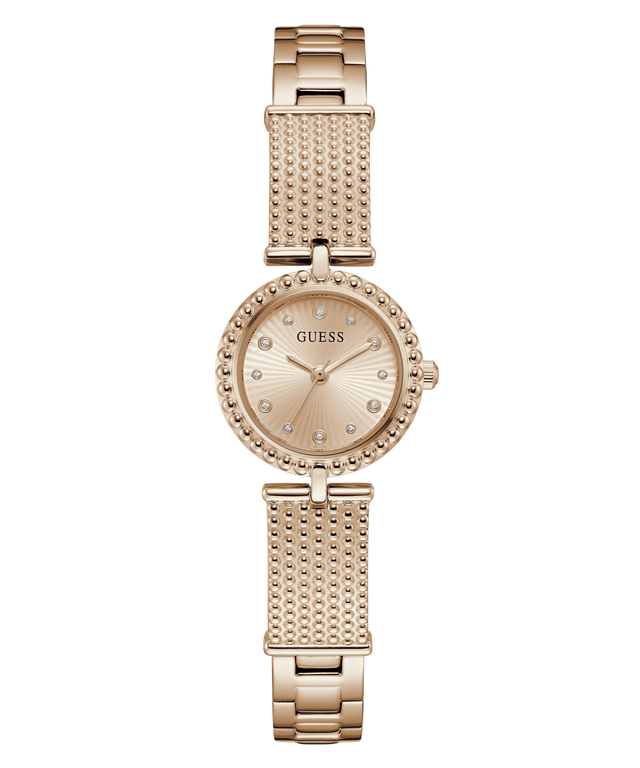 GUESS Ladies Rose Gold Tone Analog Watch