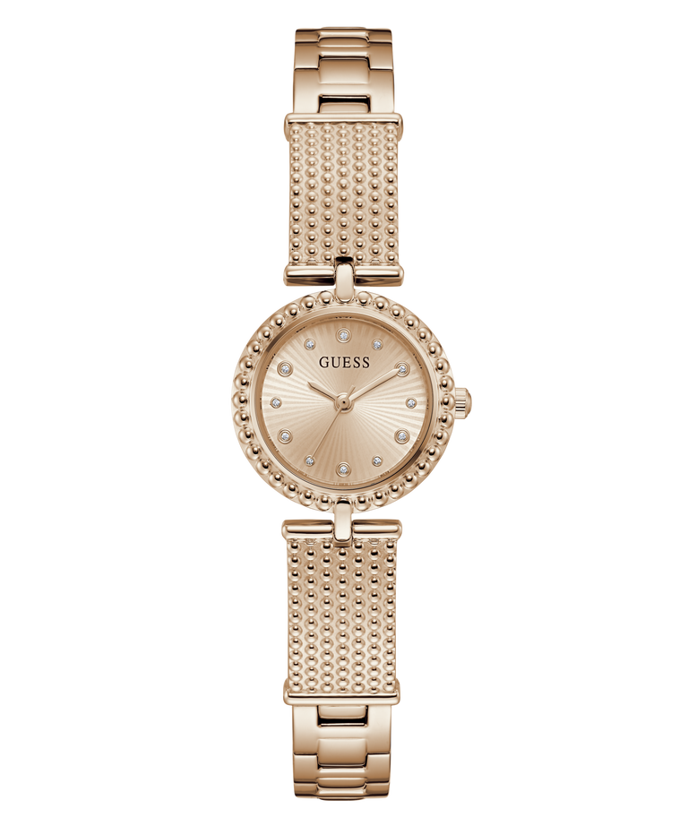 GUESS Ladies Rose Gold Tone Analog Watch