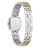 Two-tone silver and gold watch with visible brand logo on a white background