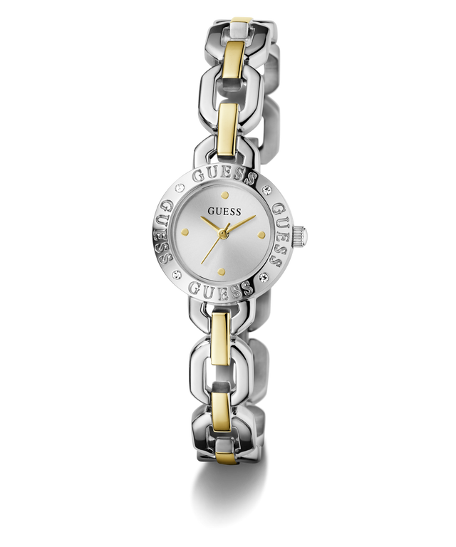 Two-tone Guess watch on a white background GW1019L3