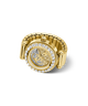 GUESS Ladies Small Anna Gold Tone Analog Watch Ring