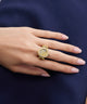 GUESS Ladies Small Anna Gold Tone Analog Watch Ring