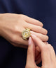 GUESS Ladies Small Anna Gold Tone Analog Watch Ring