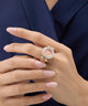 GUESS Ladies Small Anna Rose Gold Tone Analog Watch Ring