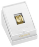 GUESS Ladies Mod Heavy Metal Gold Tone Analog Watch Ring in a Guess branded box on a white background
