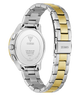 Two-tone silver and gold watch with visible brand logo on a white background
