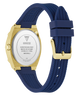 GUESS Ladies Blue Gold Tone Analog Watch caseback
