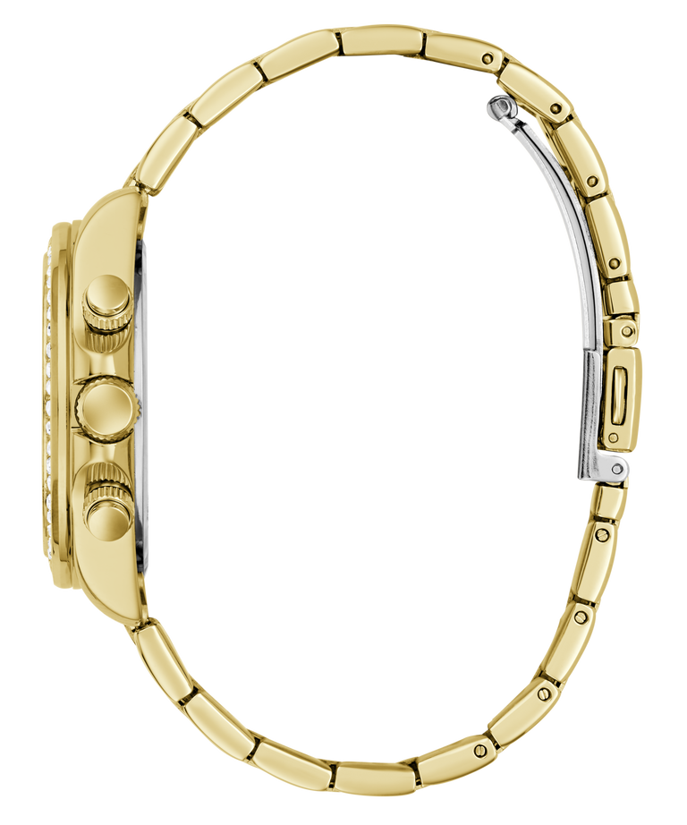 GUESS Ladies Victoria Gold Tone Multi-Function Watch