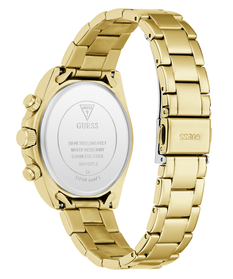 GUESS Ladies Victoria Gold Tone Multi-Function Watch