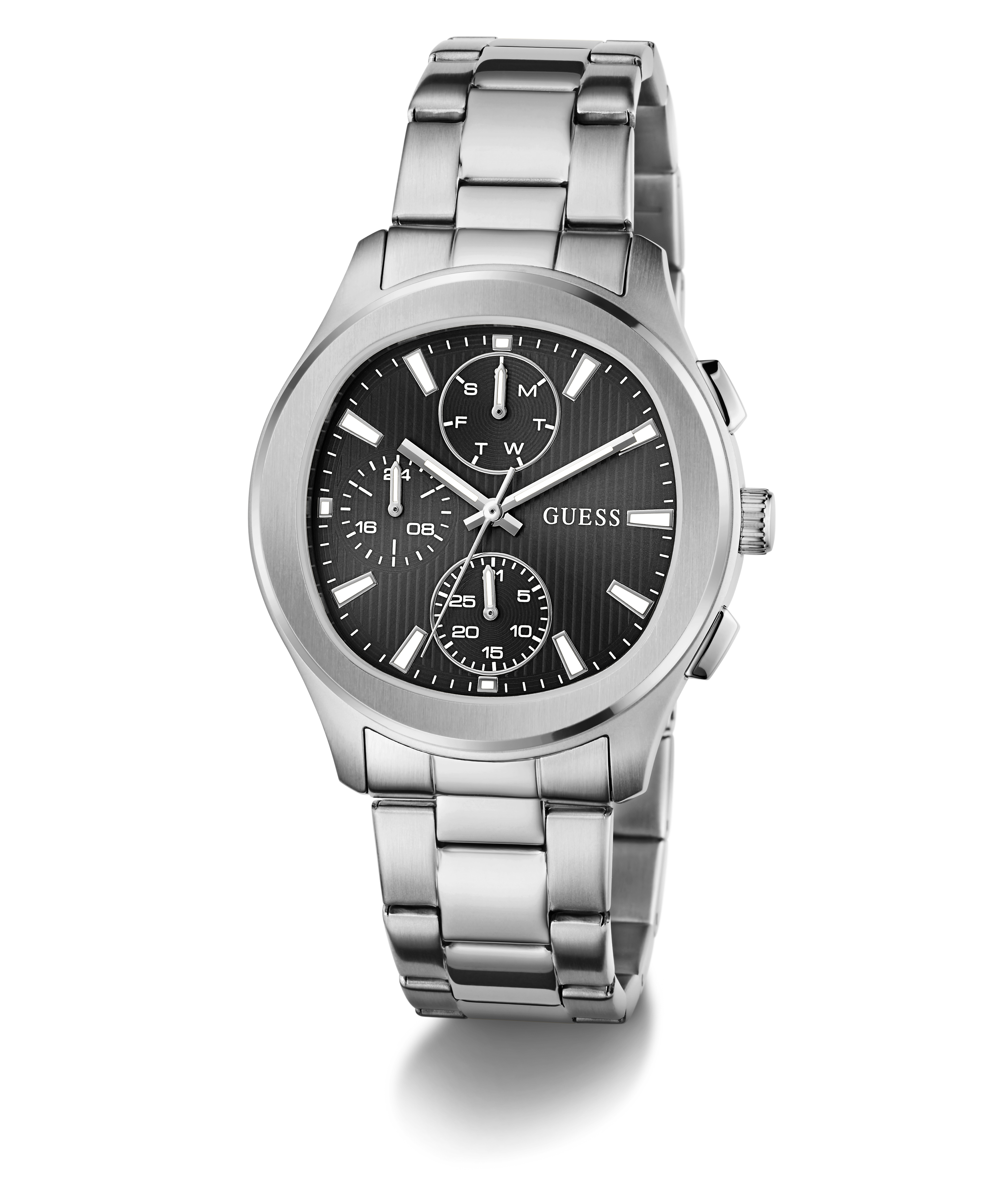 GUESS Mens Palmer Silver Tone Analog Watch - GW1048G1 | GUESS Watches US