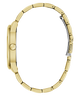 Gold watch band on a transparent background