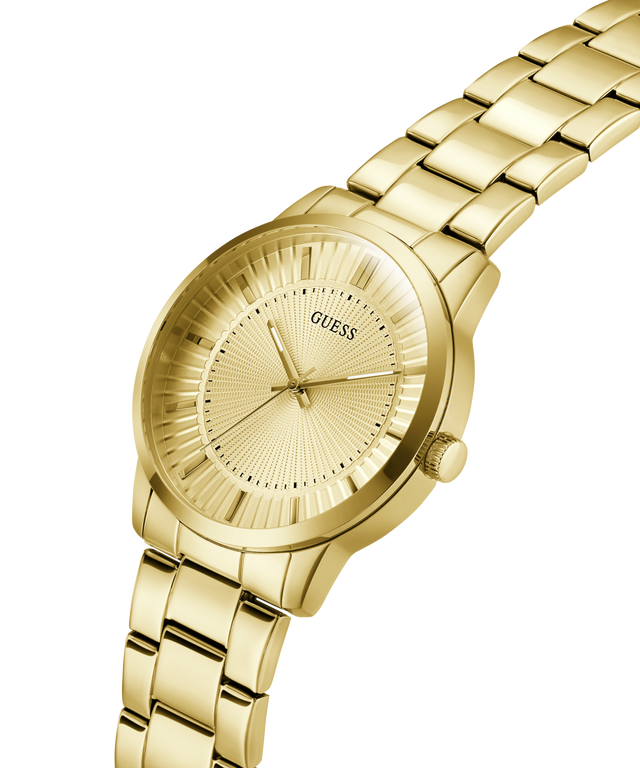 Gold watch with a transparent background lifestyle