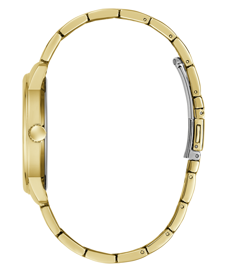 Gold watch strap on a transparent background