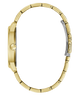 Gold watch strap on a transparent background