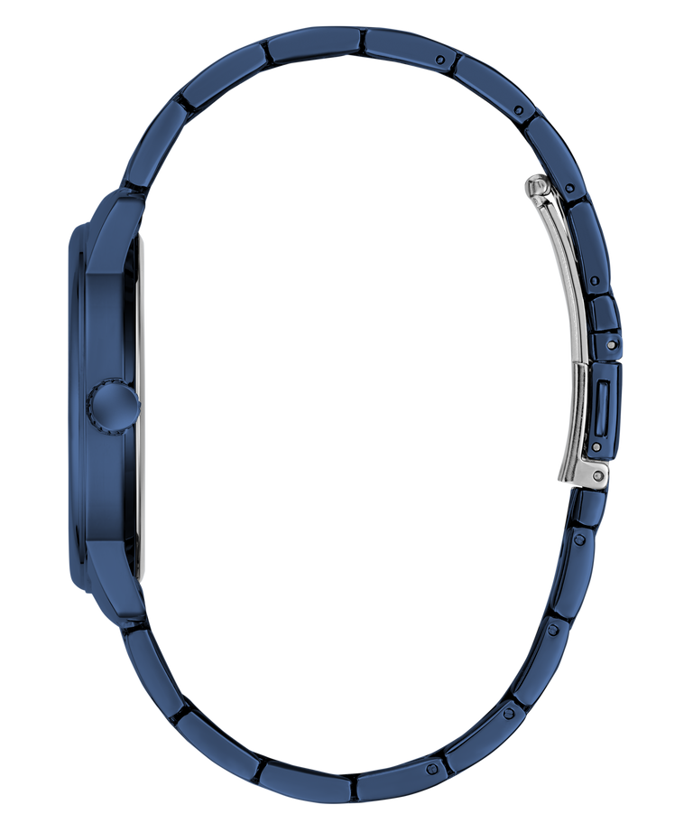 Blue watch strap on a transparent background