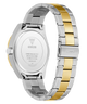 Two-tone silver and gold watch with visible brand name on a white background
