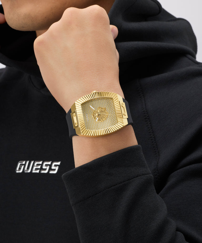 GUESS PHOENIX GW1066G2 Mens Black Gold Tone Analog Watch CASIO GUESS PHOENIX GW1066G2 Mens Black Gold Tone Analog Watch CASIO