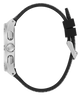 GUESS Mens Black Silver Tone Multi-function Watch