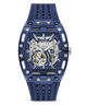 GUESS Mens Blue Analog Watch with visible brand on a white background