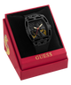 Black Guess GUESS Mens Limited Edition Lunar New Year Black Analog Watch in a red box with gold accents