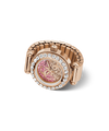 GUESS Ladies Large Anna Rose Gold Tone Analog Watch Ring