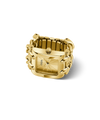 GUESS Ladies Large Mod Heavy Metal Gold Tone Analog Watch Ring