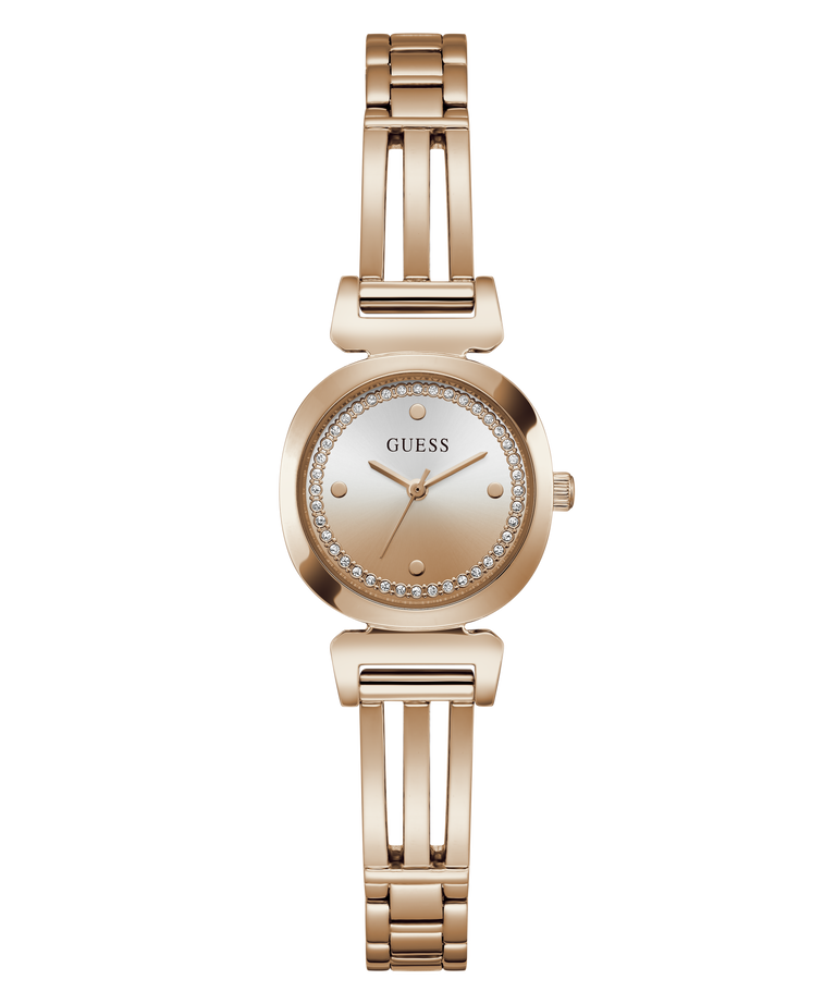 GUESS Ladies Rose Gold Tone Analog Watch