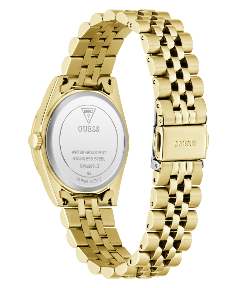GUESS Ladies Jada Gold Tone Analog Watch caseback