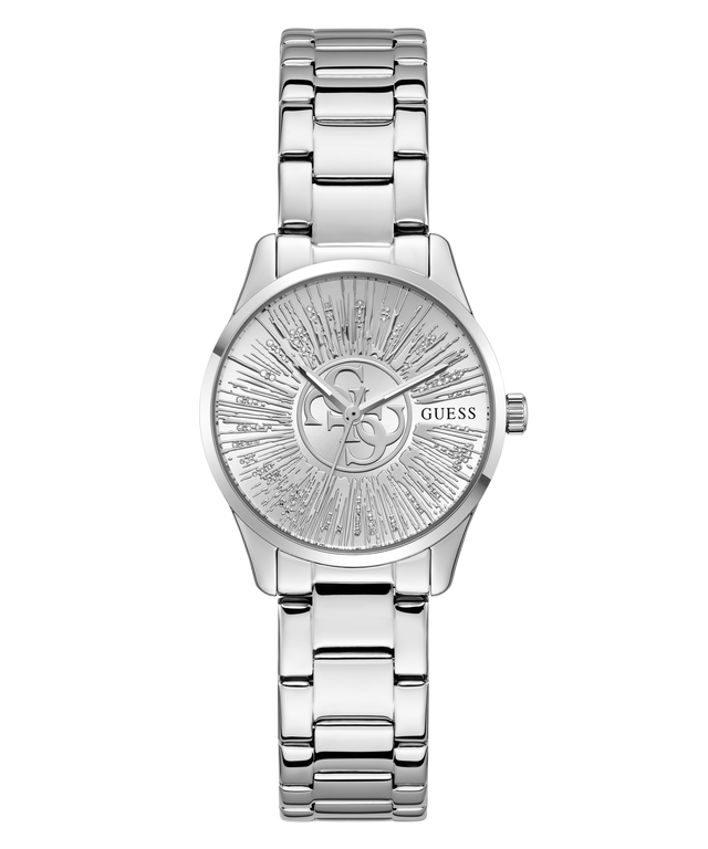 GUESS Ladies Silver Tone Analog Watch
