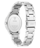 GUESS Ladies Silver Tone Analog Watch caseback