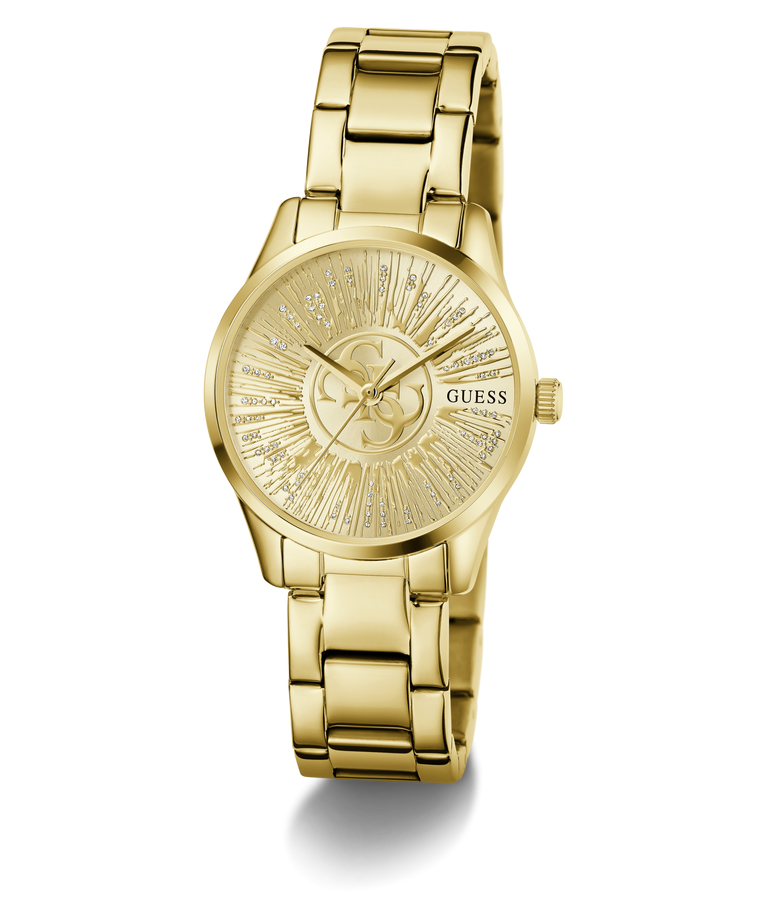 GUESS Ladies Gold Tone Analog Watch angle
