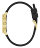 GUESS Ladies Black Gold Tone Analog Watch side