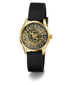 GUESS Ladies Black Gold Tone Analog Watch angle