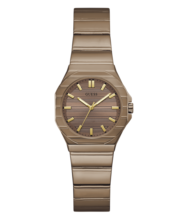 GUESS Ladies Coffee Analog Watch