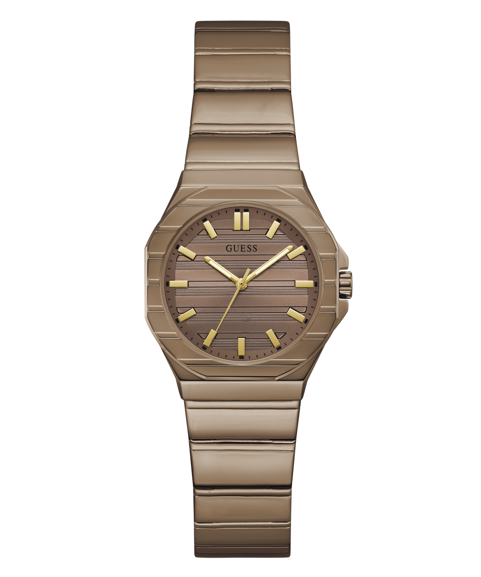 GUESS Ladies Coffee Analog Watch