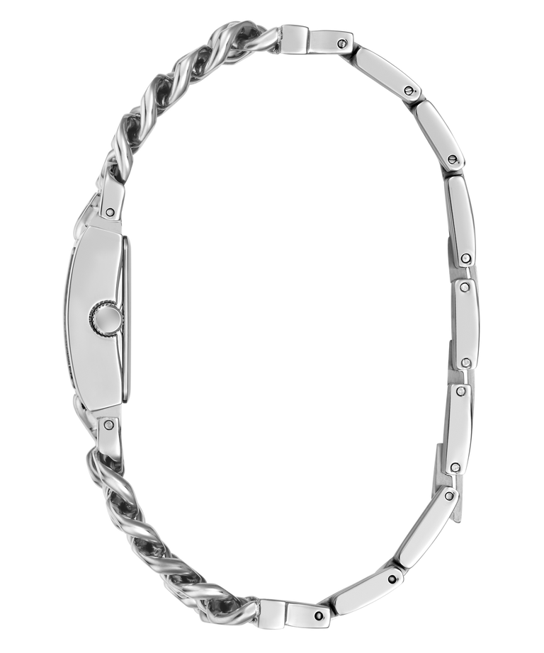 GUESS Ladies Micro Mod Silver Tone Analog Watch side