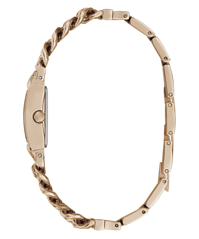 GUESS Ladies Micro Mod Rose Gold Tone Analog Watch side