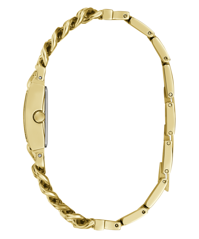 GUESS Ladies Micro Mod Gold Tone Analog Watch side