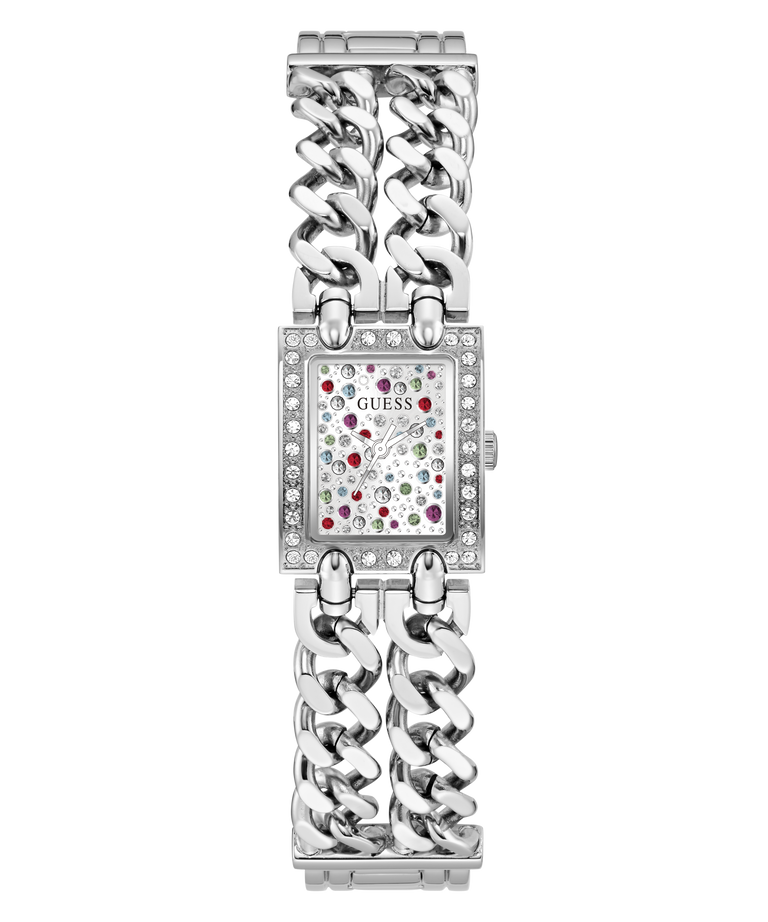 GUESS Ladies Micro Mod Silver Tone Analog Watch