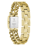 GUESS Ladies Micro Mod Gold Tone Analog Watch caseback