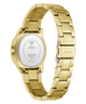 GUESS Ladies Gold Tone Date Watch caseback