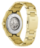 side view of GUESS Mens Gold Tone Automatic Watch
