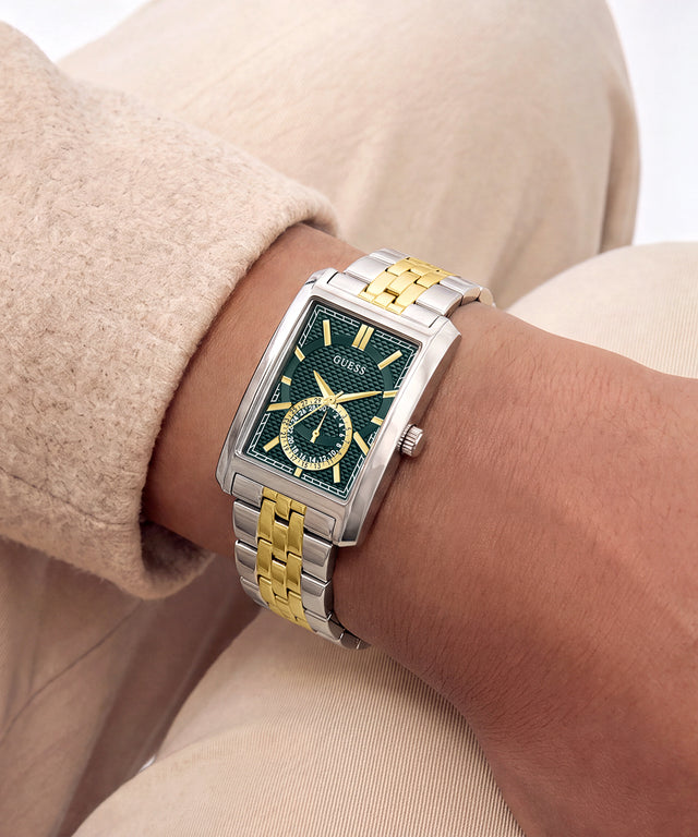 GUESS Mens 2-Tone Multi-function Watch